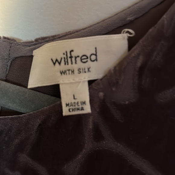 Party time Purple/plum velour/silk comfort with pockets, flowy chic style - Picture 4 of 6